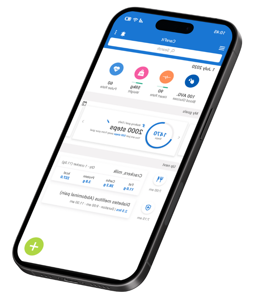 CareFit App Design Mockup Thumbnail